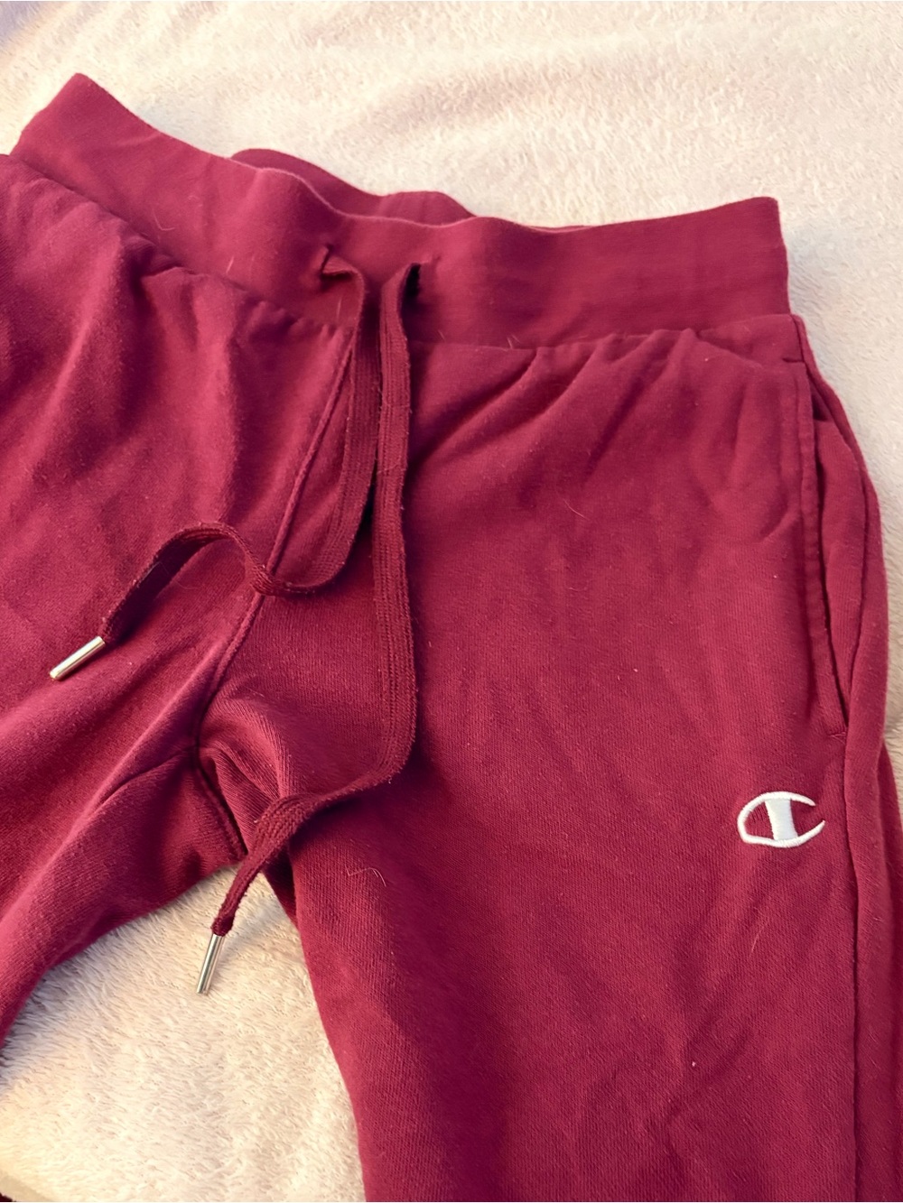 Champion purpleish Burgundy Jogger Sweatpants with Drawstring